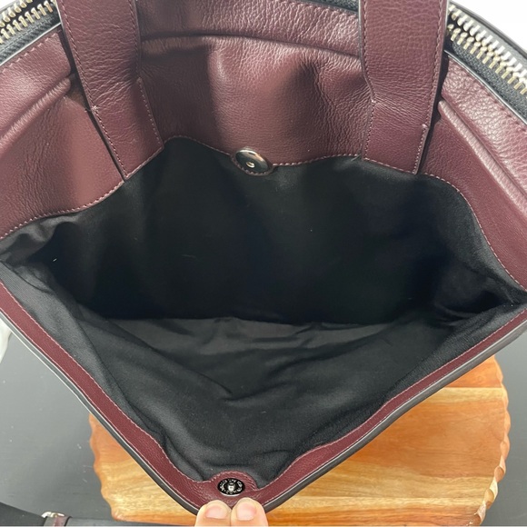 COACH Hudson Commuter Brown Leather briefcase laptop Bag F71701 - Picture 4 of 9